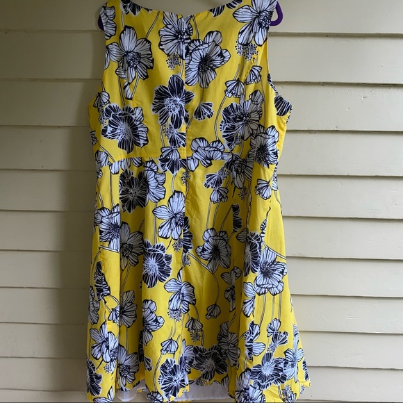 ROBBIE BEE yellow cotton sleeveless dress - Picture 5 of 7